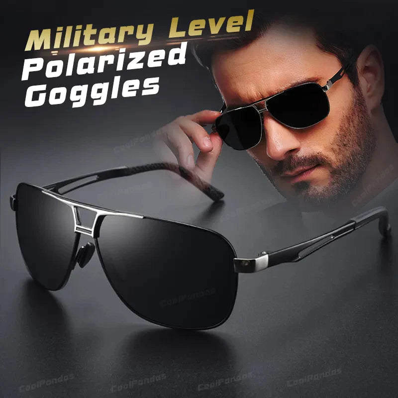 Mens Polarized Pilot Sunglasses 